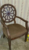 Chair with spider Web pattern back