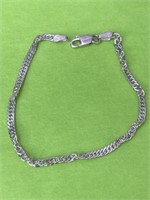 6in. Sterling Silver Bracelet 2.33 Grams