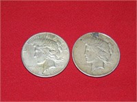 (2) 1935, 1926 PEACE DOLLARS