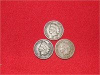 3 Indian Head Cents