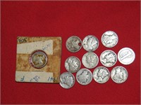 12 Mercury Dimes