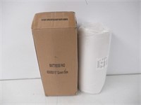Mattress Pad, White, 60x80x15", Queen Size