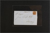 Denmark Stamps #2c on Cover, 4th printing CV $250