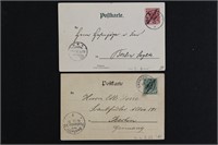 German Africa Colonies 2 Postcards 1898 & 1900