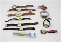 LOT OF 10 ASSORTED WATCHES:
