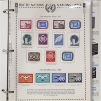 United Nations Stamps 1951-1971 Mint LH in Minkus