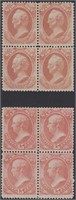 US Stamps #O90 & O91 Blocks of Four CV $480