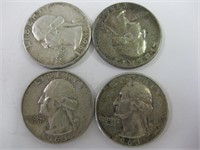 4 Washington Quarters