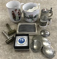 Mugs-steins-MCM razors-hiway laborer buttons