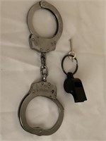 THOMPSON HANDCUFFS WITH KEY & WHISTLE