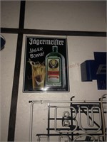 Jagermeister metal sign & others