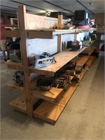 (2) 8' Sections Of Wooden Shelving