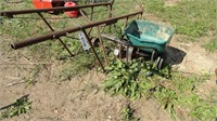 Barrel Stand/mover and Broadcast Seeder