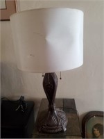 Metal Base Lamp W/ Shade