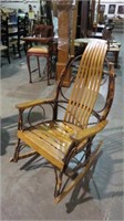 SLAT BACK & SEAT TWIG COUNTRY ROCKING CHAIR