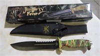13" JUNGLE FEVER FIXED BLADE KNIFE MINT IN BOX