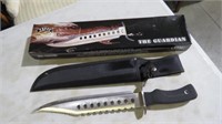 17.5" THE GUARDIAN FIXED BLADE KNIFE MINT IN BOX
