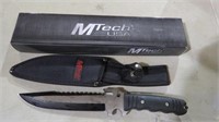 10" M-TECH FIXED BLADE KNIFE MINT IN BOX
