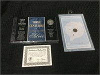 Walking Liberty Coin with COA and Sixpence