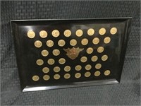 Tray with Presidential Coin Inlay