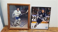2 Hockey Pictures 1 Autograph 8inWx10inH