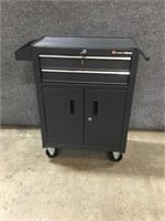 2 Drawer/Double Doors Storage Rolling Tool Cart