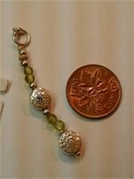 Silver 925 pendant with peridot. Sugg ret $59