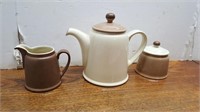 Denby Tea - Coffee Pot + Cream & Sugar