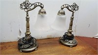 2 Brass Toned Hanging Table Light GWO