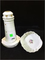Donegal Irish porcelain, Lighthouse lamp , and a