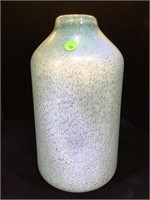 13 in H Cased art glass vase, ground pontil, vg