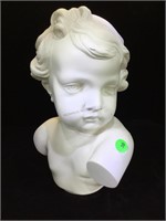 A bust of a child, 11 inches  H, contemporary of