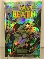 Lady Death rare foil comic signed by artist 17/66