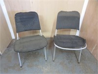 2 Vintage Aluminum Chairs