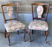 Pair of vintage dining room chairs