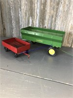 John Deere flare box wagon, red barge box wagon,