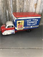 Marx 1950's Toy Town Express truck, 11"L