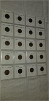 SHEET OF 20 WHEAT CENTS 1909-1927D
