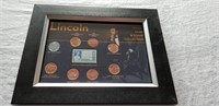 LINCOLN PENNY COIN AND STAMP COLLECTION