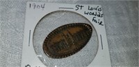 1904 ST LOUIS WORLDS FAIR ROLLED INDIAN HEAD CENT