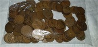 150 UNSORTED WHEAT PENNIES