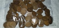 150 UNSORTED WHEAT PENNIES