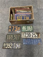 Large Lot of Vintage License Plates.