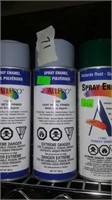 2 All Pro grey metal primers and spray enamel in