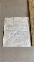 L. Garson & Co. 1879 Clothiers Label
