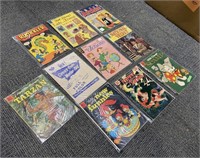 Lot of 10 Vintage Comic Books.
