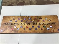 Ballgame Decor apx 36" x 11”