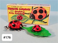 Yone 'Strolling Lady Bugs' Tin Wind Up Toy