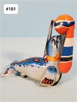 Seal & Ball Tin Litho Wind Up Toy
