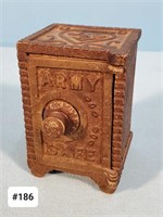Army Safe 4" Cast Iron Bank